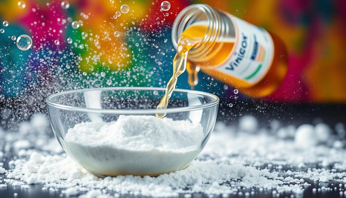 baking soda and vinegar reaction