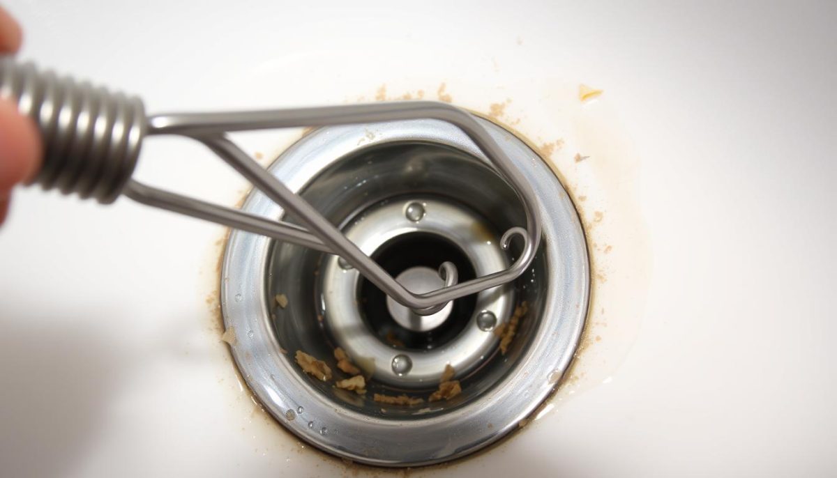 coat hanger drain clear